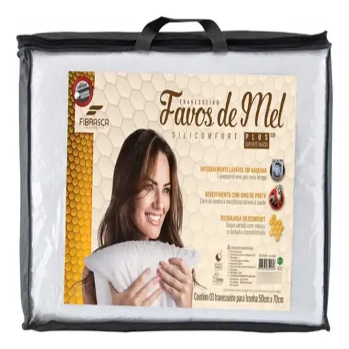 Travesseiro Favos De Mel Plus Fibrasca
