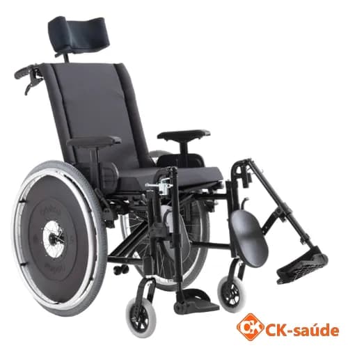 Cadeira De Rodas Avd 46cm Reclinavel Preto