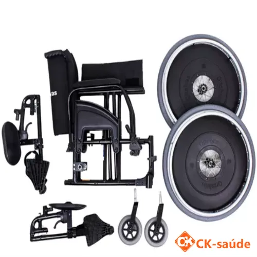 Cadeira De Rodas Avd 46cm C/ Elev Azul