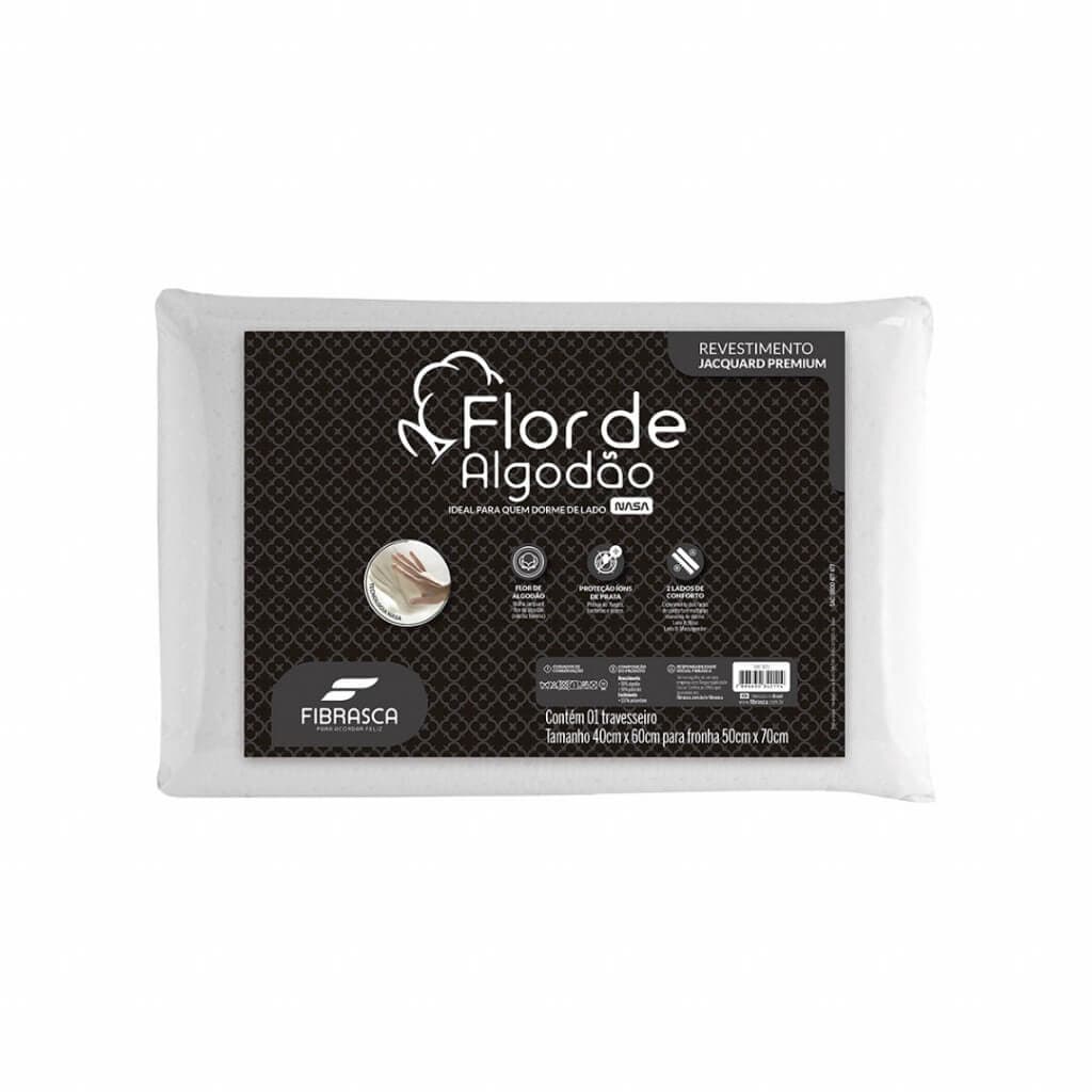 Travesseiro Nasa Flor De Algodão Fibrasca