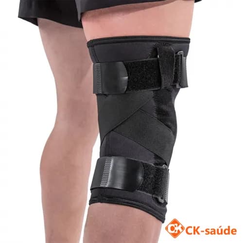 Joelheira Articulada C/ Cintas Preto